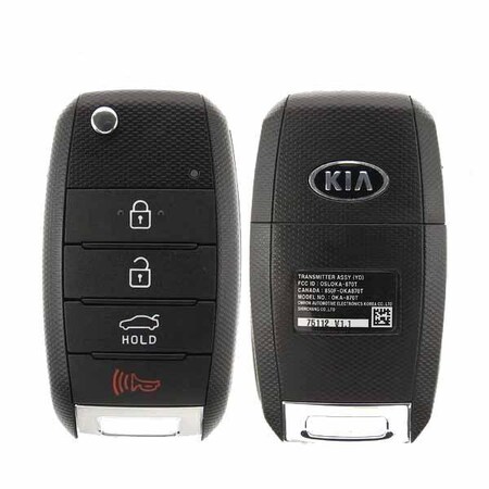 Oem OEM: NEW: Kia Forte (2013-2016) 4-Button Flip Key / PN: 95430 A7400 / OSLOKA-OKA870T RFK-KIA-A7400